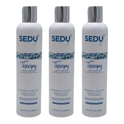 Paquete de 3 champú diario Sedu Therapy nutritivo 10,1 oz aceite de marula sin sulfato difícil de encontrar Foto 1 de 4