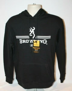 NWT Browning Rugged Outdoor Apparel Mens Hoodie Black Size S SMALL - Picture 1 of 5