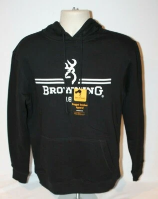 NWT Browning Rugged Outdoor Apparel Mens Hoodie  Black Size S SMALL - Image 1 of 4