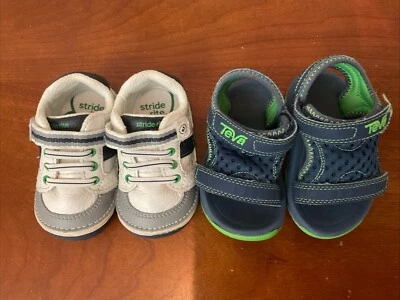 Stride Rite Teva Baby Boy Shoe Sneaker Sandal Lot Artie 3.5W - Image 1 of 4