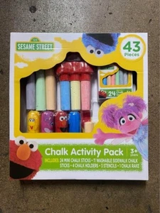 43 Piece Sesame Street Chalk Activity Set - Picture 1 of 1