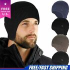 Winter Knit Ear Flap Hat Warm Baggy Slouchy Beanie Cap Ski Outdoor Mens Women US
