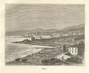 BASTIA (20) GRAVURE ENGRAVING 1882 - Bild 1 von 1
