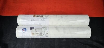 2 Rollen Conpart Tendenz  Vliestapete Vlies Tapete 223039 Flanzen  Weiß Grau - Bild 1 von 4
