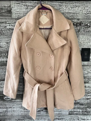 Abrigo Jou Jou Marfil Doble Pecho Jaceta Talla-M, Foto 1 de 4