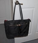 KNOMO London Black and Red Grosvenor Place Laptop Tote Bag