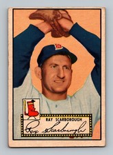 1952 Topps #43 Ray Scarborough GD-VG (wrinkle) Boston Red Sox Baseball Card