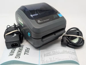 Zebra GK420d 4x6 Thermal Label Printer in grey - fully working - Afbeelding 1 van 7