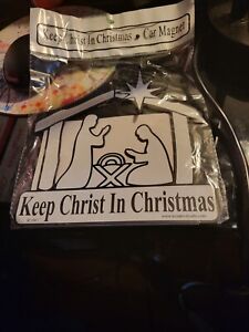 Keep Christ in Christmas car magnet