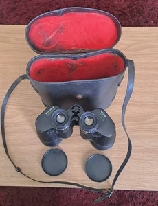 Old Binoculars With Dust Caps & Case History Of Manufacture In The Description - Picture 1 of 16