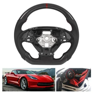 Custom Carbon Fiber Steering Wheel Nappa Perforated Leather Steering - Picture 1 of 12