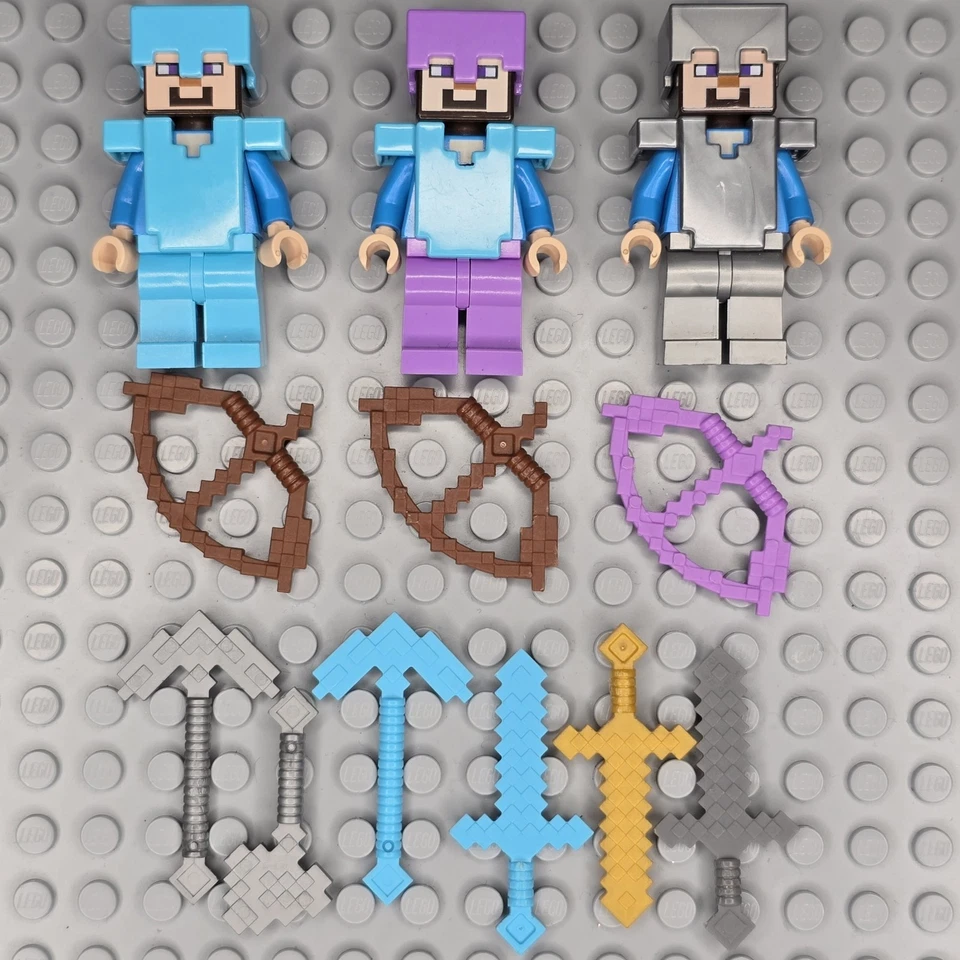 Lote de 3 minifiguras Lego Minecraft y accesorios  Foto 1 de 2