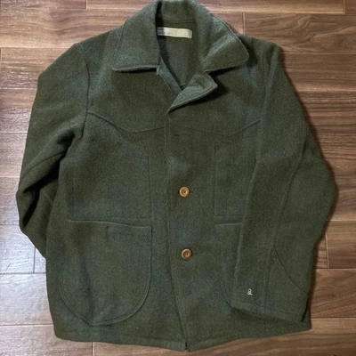 45Rpm羊毛大衣卡其色绿色 — 第 1/4 张图片