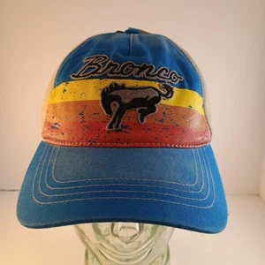 FORD Officially Licensed FORD BRONCO Blue Trucker SnapBack Retro Chem-Washed NEW - Picture 1 of 7