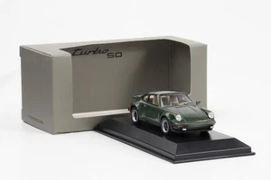 1:43 Porsche 911 930 Turbo 3.0 1975 Chêne Vert Métallique Diecast Musée Map - Picture 1 of 4