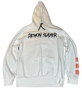 Demon Slayer Hoodie Unisex XL weiß Anime Tanjiro Nezuko Grafik Pullover - Bild 1 von 13
