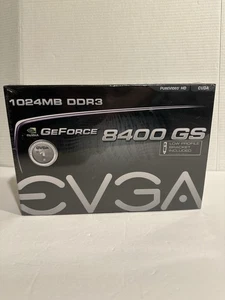 EVGA Nvidia GeForce 8400GS, 1024MB DDR3, PCI-E 2.0 Graphics Card-NEW SEALED BOX - Picture 1 of 4