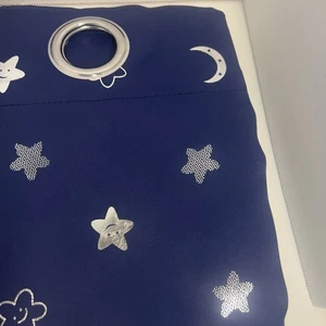 Cortinas oscuras Bgment Star and Moon para guardería 42x54 pulgadas, azul marino, paquete de 2 - Imagen 1 de 6