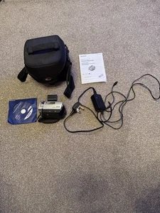 Sony Handycam DCR-SR36E Handheld High Definition Camcorder Silver Tested - Picture 1 of 10