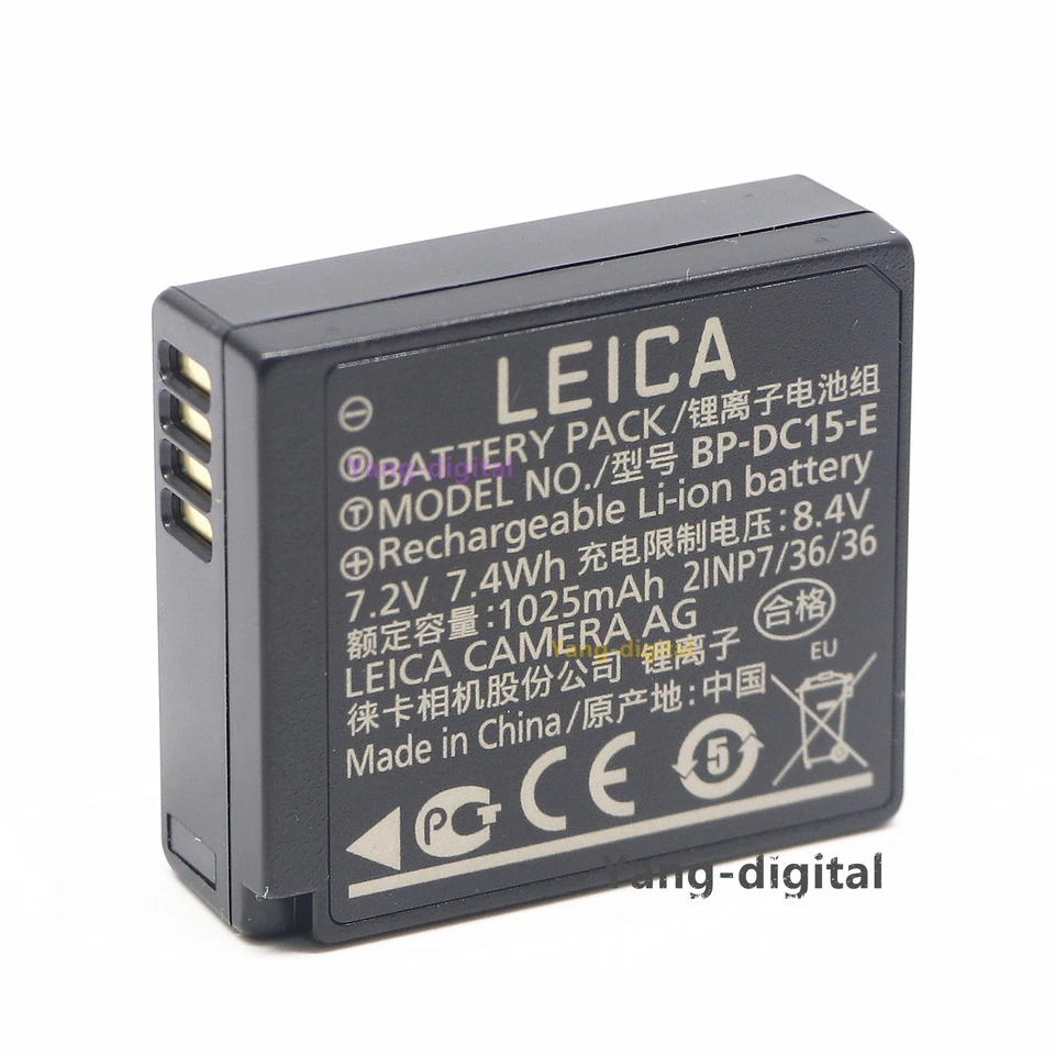 Nueva batería genuina OEM Leica BP-DC15-E para cámara tipo 109 C-Lux D-Lux D-Lux 7 Foto 1 de 4