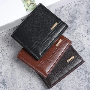 Portafogli Vintage Pelle Minimalista Bifold Uomo Slim Credit Walle T0V9 - Foto 1 di 23