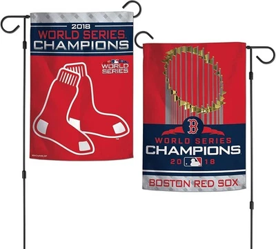 MLB Boston Red Sox 2018 Serie Mundial Campeones Jardín Bandera, 12 x 18 pulgadas Foto 1 de 2
