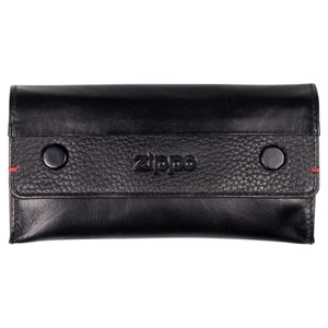 Zippo Stellerbeutel, Tabakbeutel/Drehertasche, Nappaleder, schwarz - Bild 1 von 2