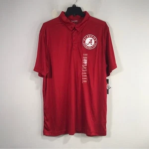 Captivating Alabama Crimson Tide Short Sleeve Polo, Men's Size XL - Red/White - Picture 1 of 11