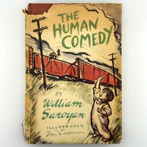 The Human Comedy By William Saroyan (1943) Hardcover - First Edition Illustrated - Picture 1 of 13