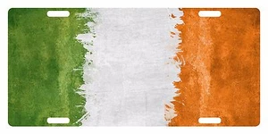 IRELAND Flag Custom License Plate IRISH Emblem PAINT Version  - Picture 1 of 1