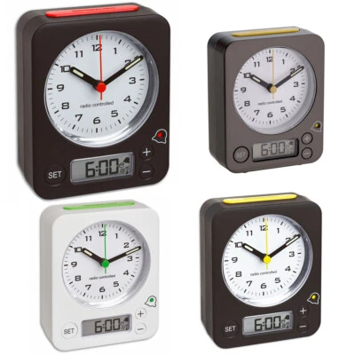 TFA Dostmann 60.1511 Combo analoger Funkwecker Reisewecker digitale Weckzeit - Bild 1 von 4
