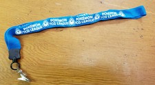 RARE Pokemon TCG League Organized Play Blue Lanyard OP Keychain Necklace OOP WOW