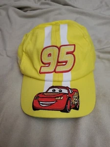 Lightning Mcqueen #95 Hat Yellow - CARS Movie - Disney Parks Authentic Youth Hat - Picture 1 of 6