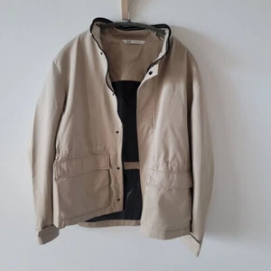 ZARA Rain Jacket Khaki size US Large - Picture 1 of 7