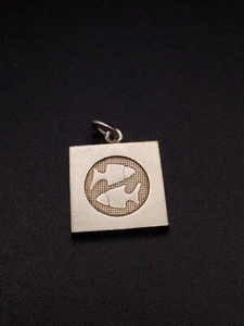 Silver Fish Pendant Gold Accents kupittaan kulta anvil finland Nina Breddal - Picture 1 of 4