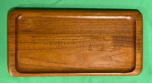 MCM DIGSMED DANMARK RECHTECKIGES TEAK TABLETT 15-1/2” x 7-5/8” markiert DIGSMED 002 - Bild 1 von 5