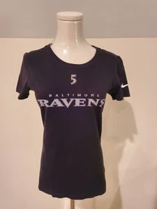 Nike NFL Teams Blatimore Ravens Joe Flacco 5 T-shirt Jersey Womens Size Small - Picture 1 of 7