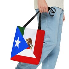 Puerto Rican Mexican Flag Half Mexico Puerto Rico Tote Bag | Shoulder Bag