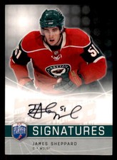 2008-09 Upper Deck Be a Player Signatures #S-SH James Sheppard Minnesota Wild