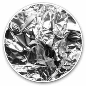 2 x Vinyl Stickers 30cm - Silver Aluminium Foil Cool Cool Gift #2061 - Photo 1/9