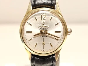 VINTAGE SMALL 22mm LUXURY ELEGANT SWISS MECHANICAL LADIES WATCH "DARWIL"LADY 67 - Picture 1 of 11