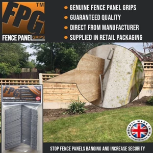 Fence Panel Grips Clips Stop Fence Panels Rattling Anti Rattle 60 Pk (10 Panels) - Picture 1 of 8