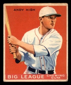 1933 Goudey Baseball #182 Andy High VG