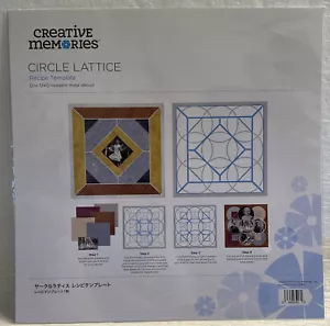 Creative Memories 12 x 12 Rezeptvorlage KREISGITTER ~ wiederverwendbar Mylar - NEU - Bild 1 von 4