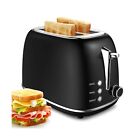 2 Slice Toaster, Extra Wide Slot Toaster, Retro Bagel Toaster with 6 Bread Sh...