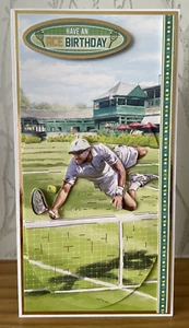 Handmade DL Tennis Themed Card "Have An Ace Birthday " - Picture 1 of 4