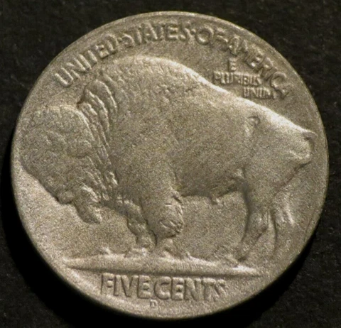 1917 D Semi-Key Date Buffalo Nickel Horn Details Holo-Restored Coin A884 Cover