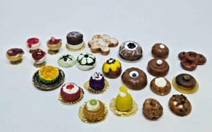 Artisan Lot Dollhouse Miniature Assorted Pastries Desserts Parfaits Cakes 1:12 - Picture 1 of 17
