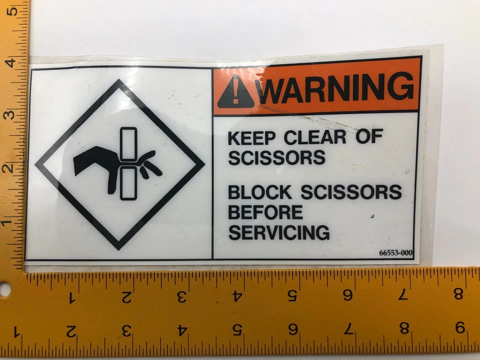 066553-000 Etiqueta de snorkel (Advertencia) 066553000 SK-03171116A Foto 1 de 1