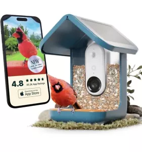 Bird Buddy Smart Bird Feeder With Camera Solar Powered Solar Roof - Picture 1 of 8